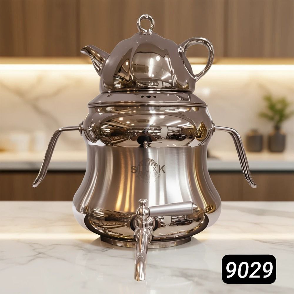 کتری قوری استیل شیردار برند اس لوکس کد9029