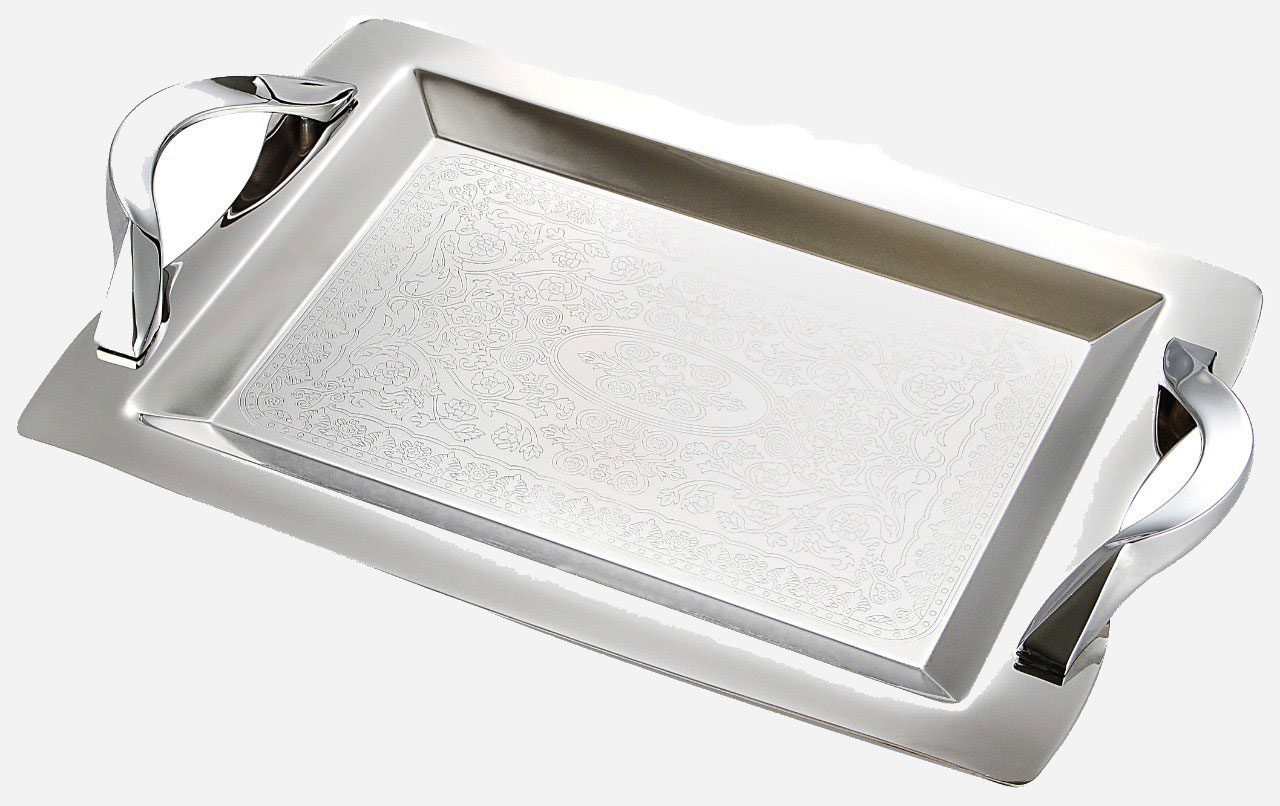 سینی استیل گلدار کوچک نیوهوم کد: NH08-1115