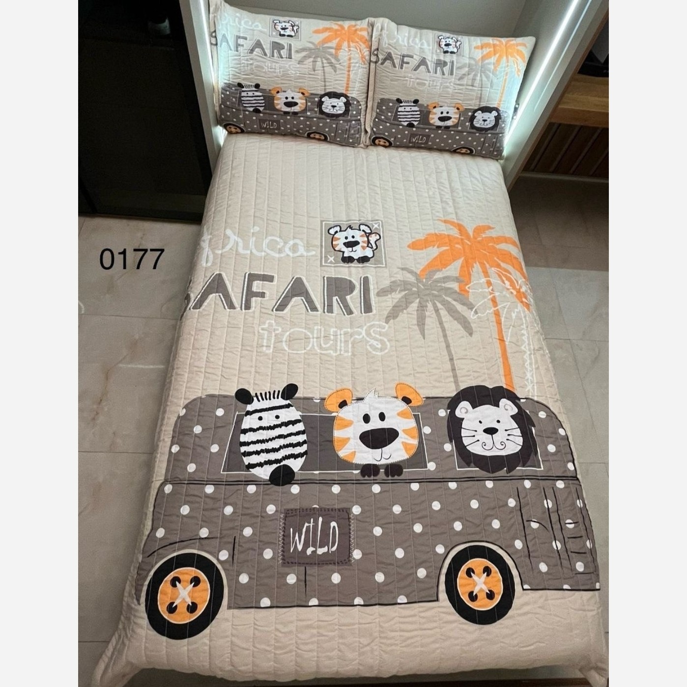 روتختی یک نفره 4تکه چاپ دیجیتال سه بعدی حیوانات (ضمانت پرز و رنگ )