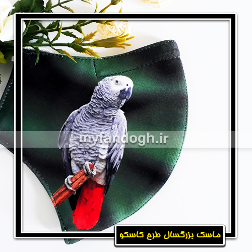 ماسک پارچه ای بزرگسال طرح کاسکو