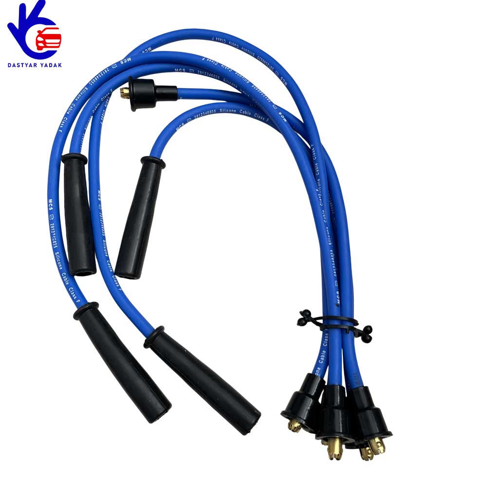 وایر شمع تقویتی پراید کاربراتور (سر سیم برنج کابل 8)   MCS