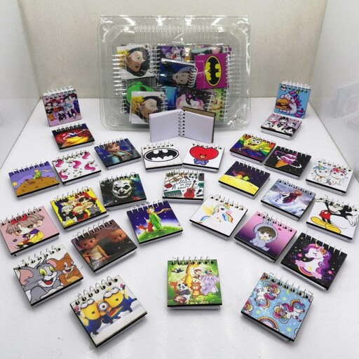 دفترچه یادداشت سیمی جلد چوبی در طرح های مختلف (پست پیشتاز پس کرایه)