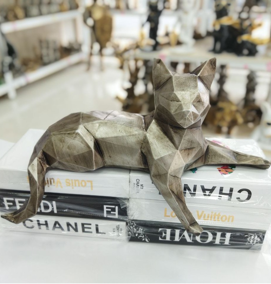 مجسمه گربه نشسته (کیفیت عالی) (پست پیشتاز پس کرایه)