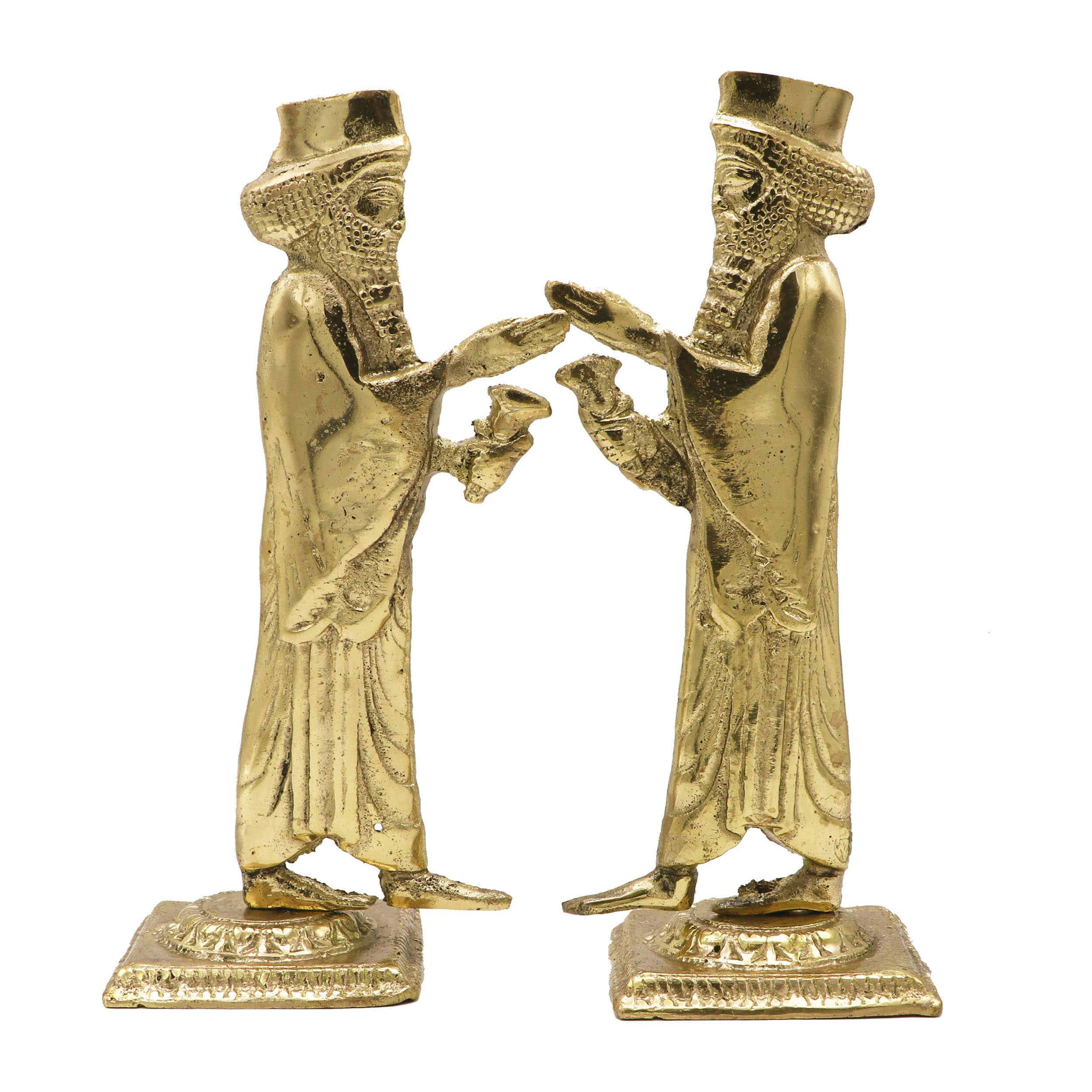 مجسمه دکوری برنزی طرح تخت جمشید ارتفاع 30 سانتی متر