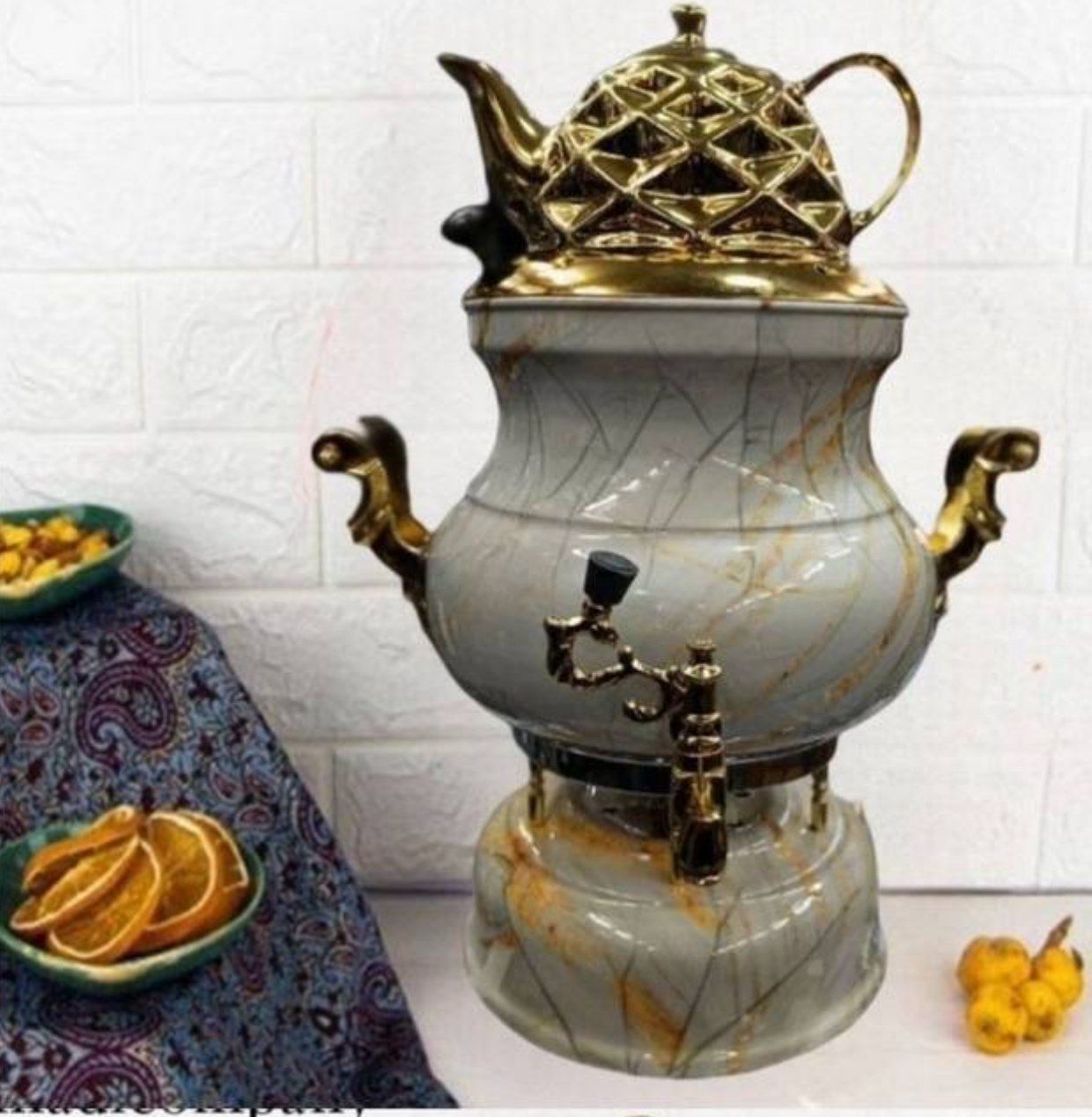 سماور طرح سنگی آیلار 8لیتر