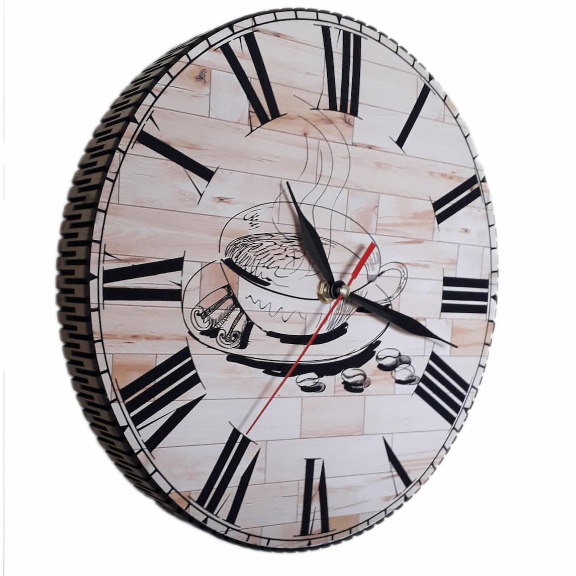 ساعت طرح قهوه