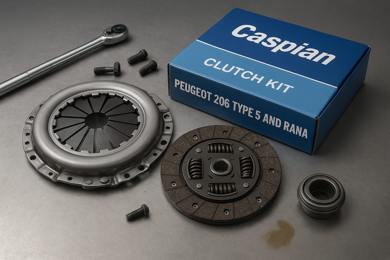 کیت کامل دیسک و صفحه کلاچ پژو 206 تیپ 5 رانا کاسپین