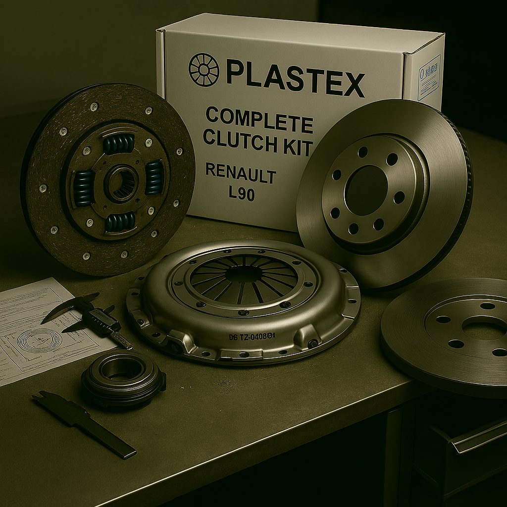 کیت کامل دیسک و صفحه کلاچ رنو ال 90 پری دمپر پلاستکس