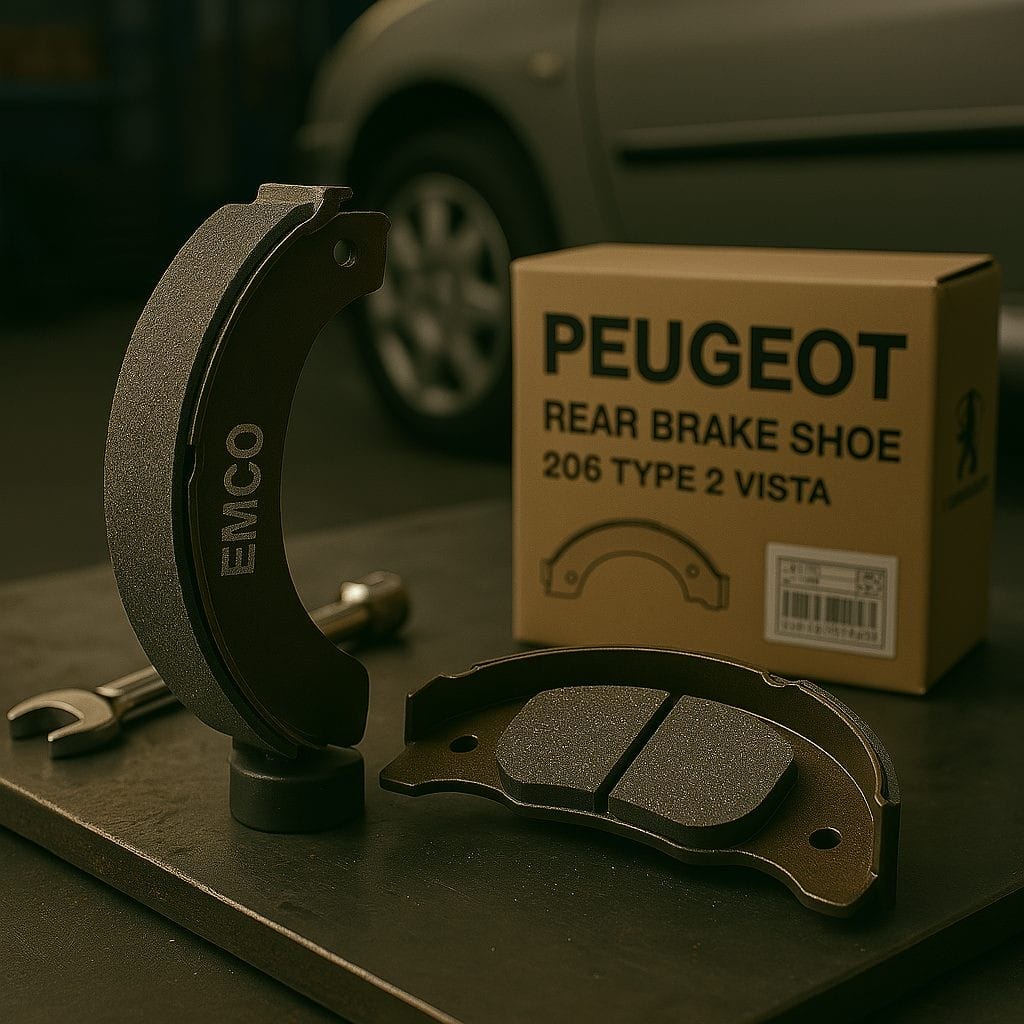 لنت ترمز عقب کفشکی پژو 206 تیپ 2 ویستا قطعه ایرانیان