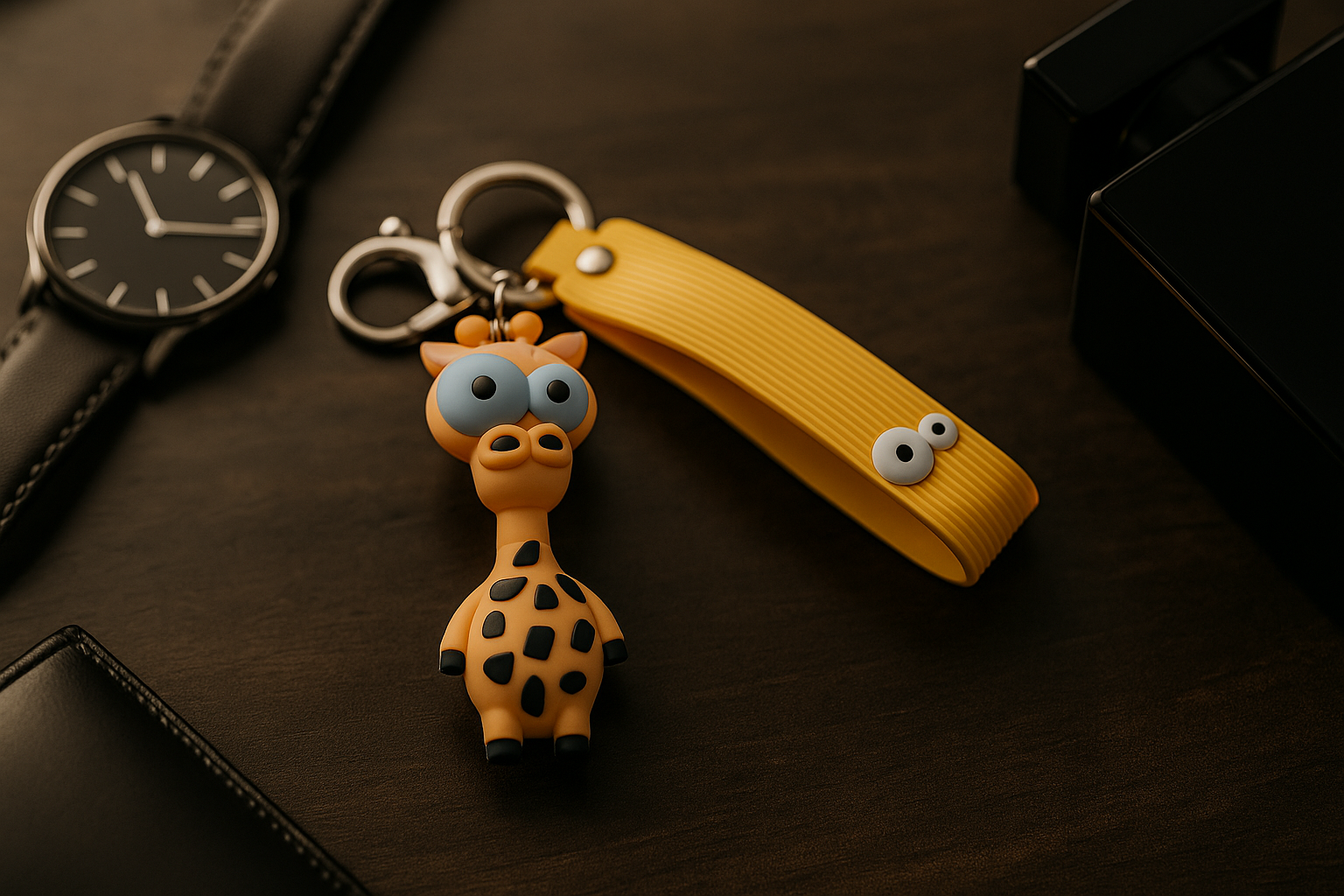 جاکلیدی اورجینال مدل زرافه از جنس سیلیکونی