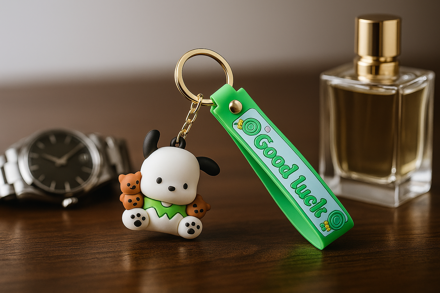 جاکلیدی خرس نشسته از جنس سیلیکونی