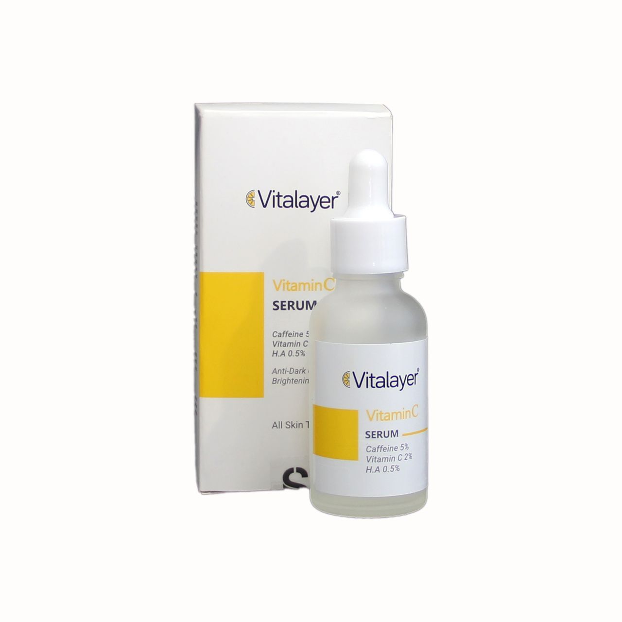 سرم دور چشم کافئین و ویتامین سی ویتالیر | حجم 30 میل
