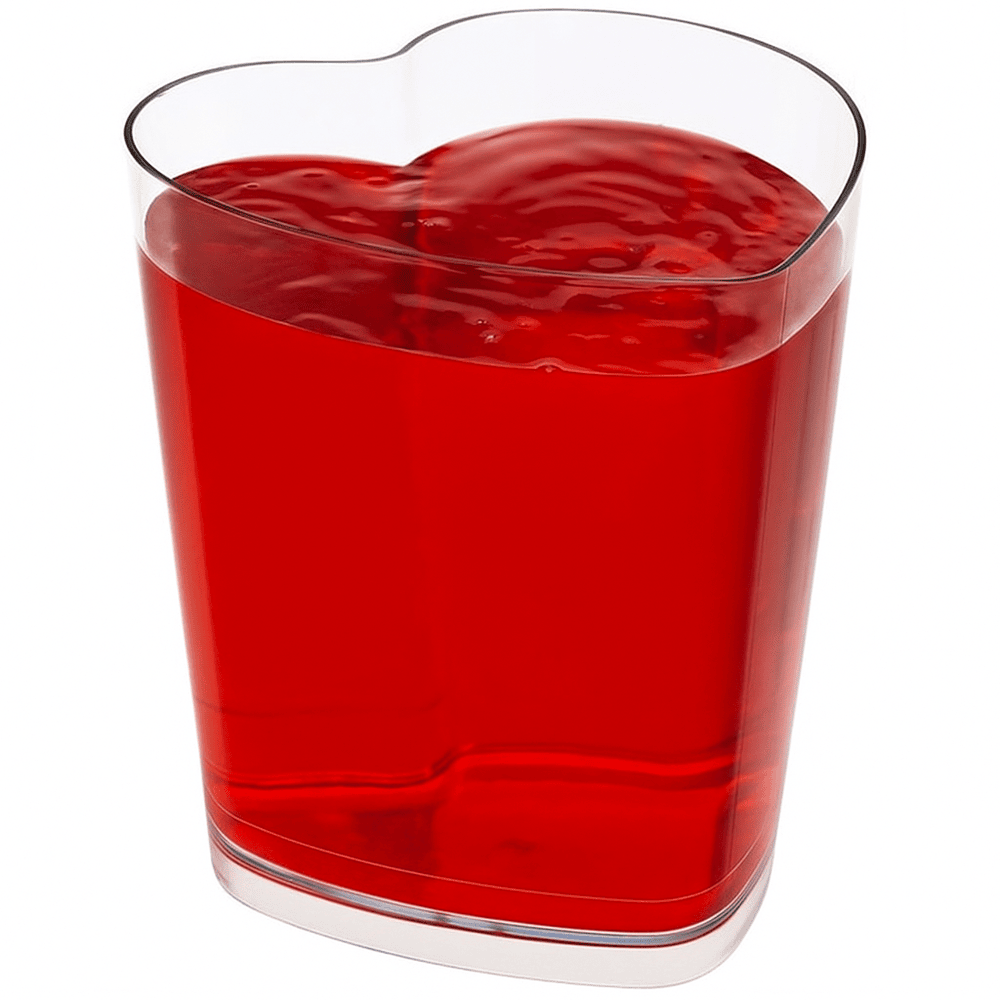 ظرف دسری کریستال لیوان مدل قلب - 25 عدد