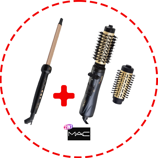 سشوار چرخشی مک استایلر مدل MC-۶۶۲۵ به همراه هدیه حالت دهنده مک استایلر مدل 3339