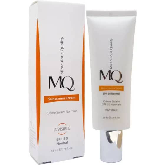 ضدآفتاب spf50 بی رنگ نرمال MQ ام کیو
