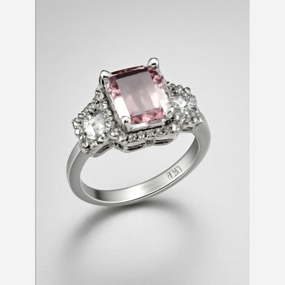 انگشتر نقره سه سنگ