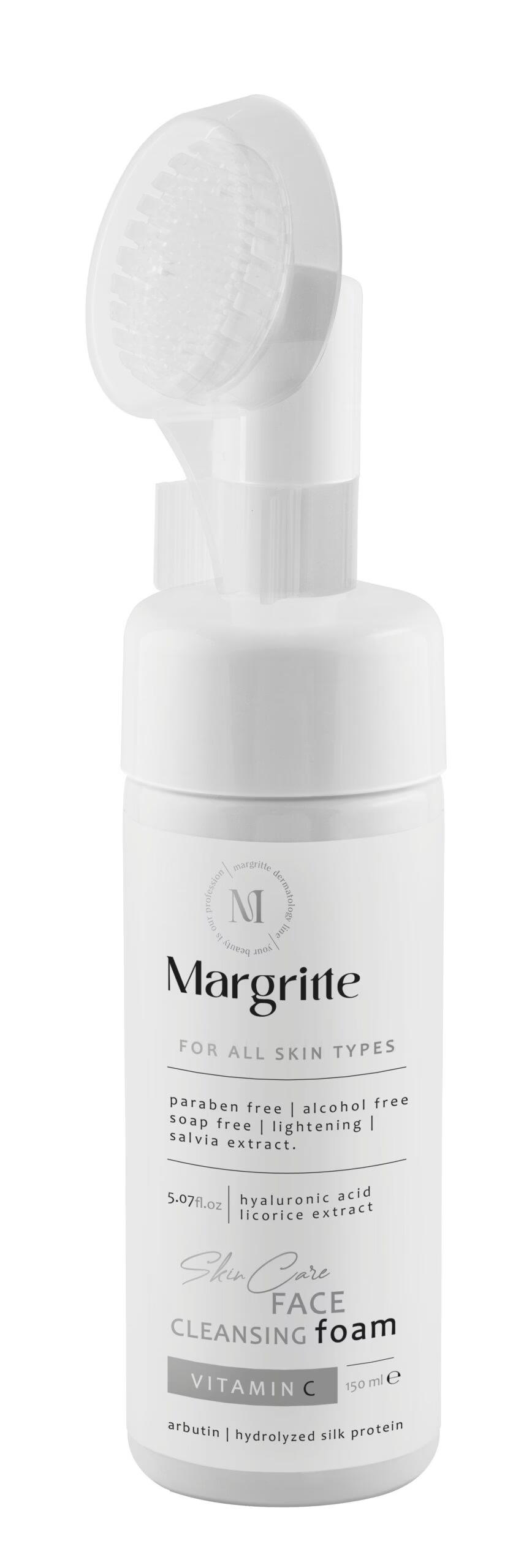 فوم شستشوی صورت روشن کننده (انواع پوست) حجم 150 میلی لیتر مارگریت