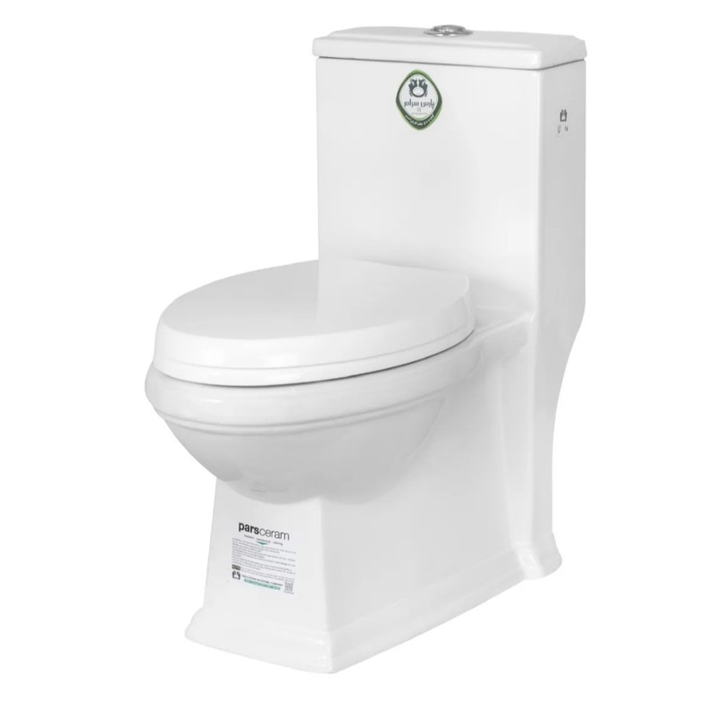 توالت فرنگی دو زمانه پارس سرام مدل ویداس