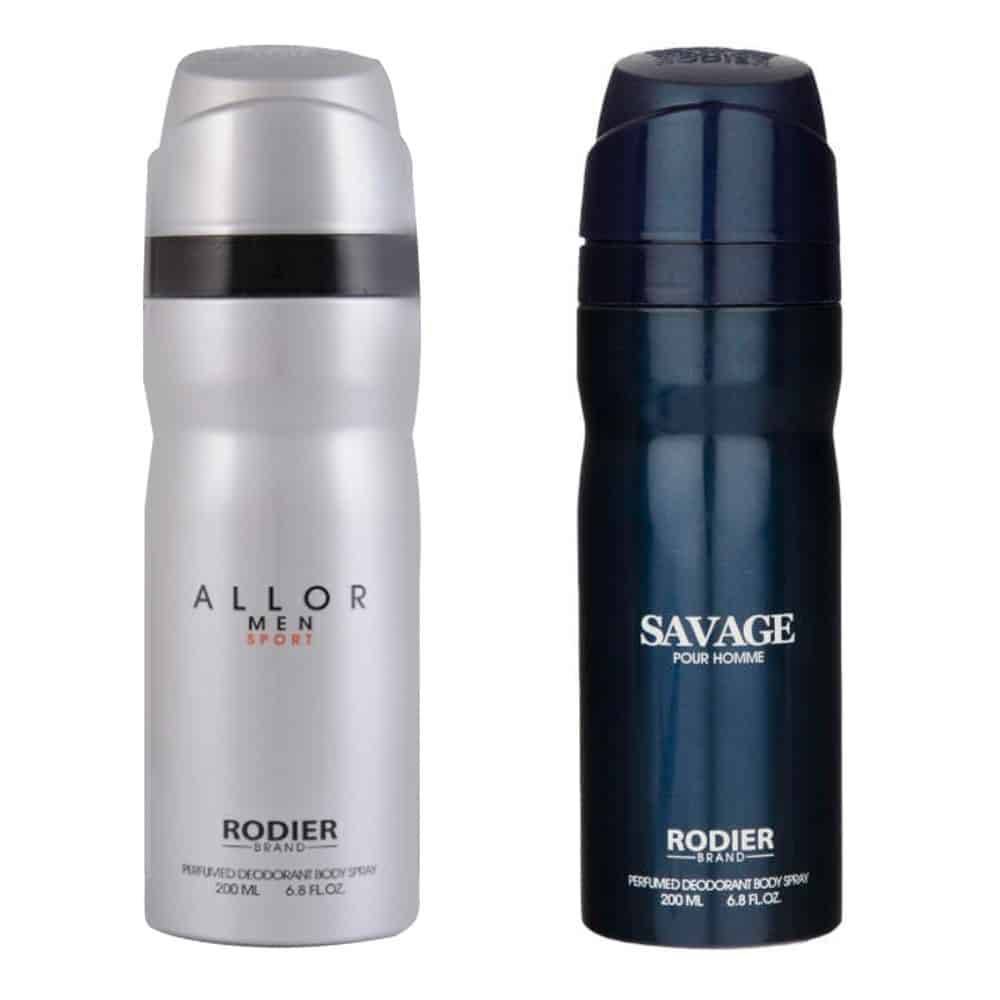 اسپری بدن مردانه رودیر مدل AS مجموعه 2 عددی