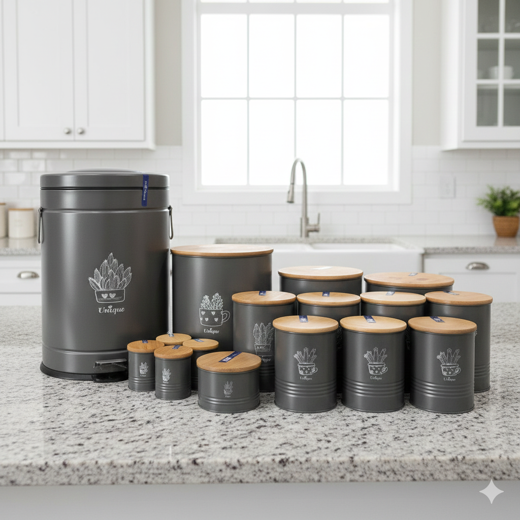 سرویس آشپزخانه 16پارچه یونیک الیزابت مدل کاکتوس کد 9093