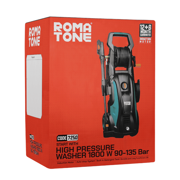 کارواش 135 بار القایی (دینامی) 1800 وات ROMA TONE