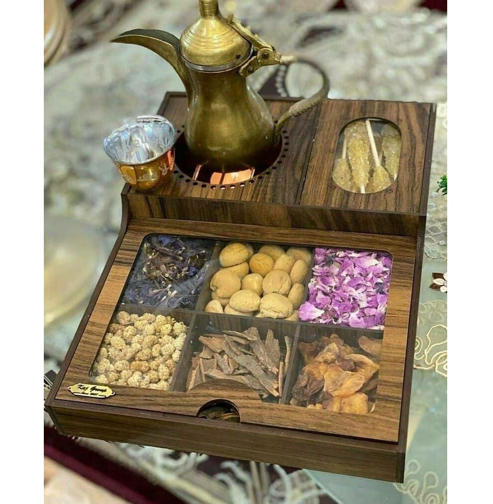 جعبه تی بگ چوبی وارمر دار (پست پیشتاز پس کرایه)