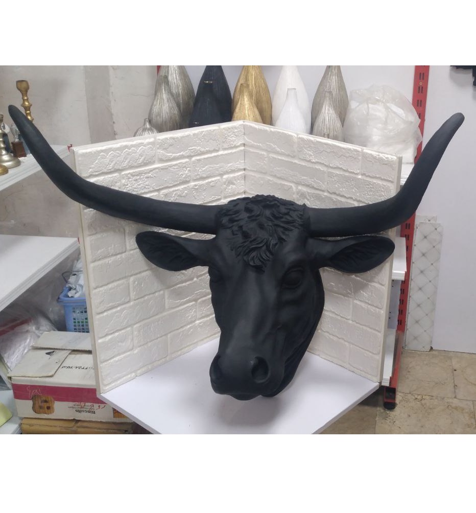 دیجی سیمیا - مجسمه کله گاو دیواری (پست پیشتاز پس کرایه)