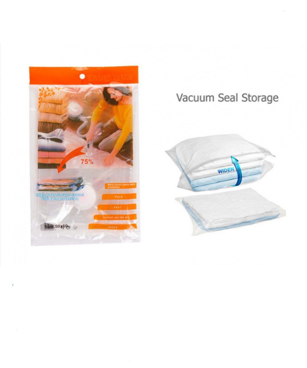 وکیوم لباس سایز 80در110 (پست پیشتاز پس کرایه)