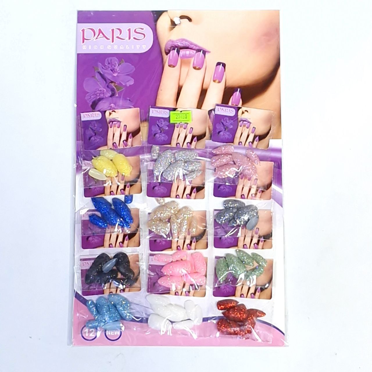 ناخن مصنوعی شنی اکلیلی (سر تیز) (پست پیشتاز پس کرایه)