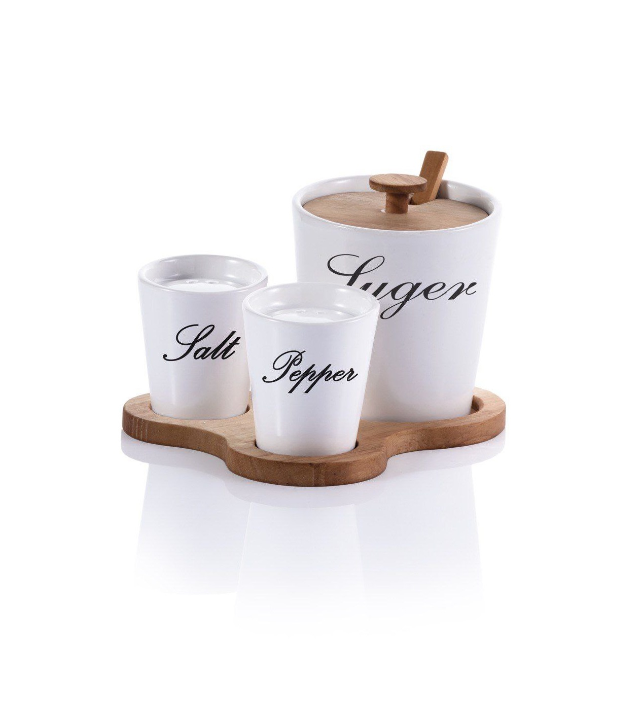 - ست سرامیکی تکست مهگل همراه بازیره و درب چوبی رابروود مبلمونسرا مدل 274491