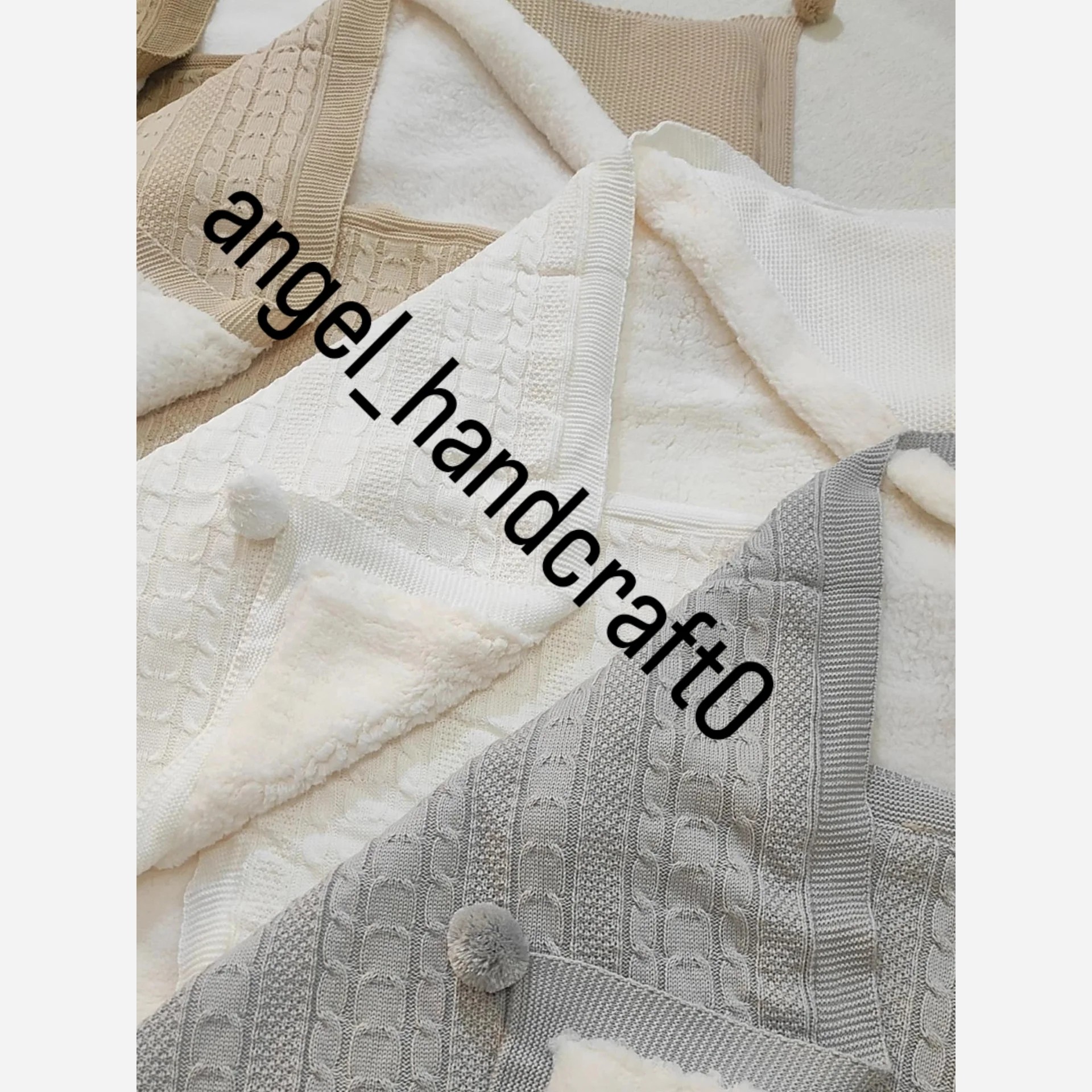 پتوهای دورپیچ کلاهدار با خز سایز 90 در100