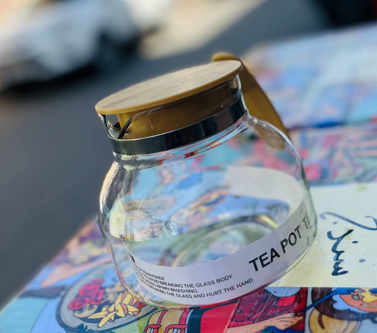 حراجی خونه - قوری پیرکس طرح بامبو هپی هوم (پست پیشتاز پس کرایه)