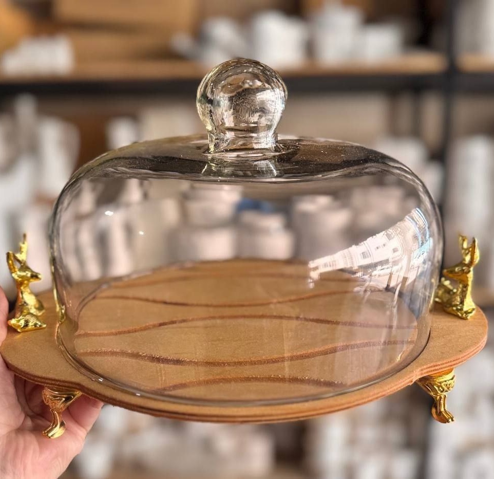 کاپ کیک قطر 26 چوبی دسته دار گوزنی (پست پیشتاز پس کرایه)