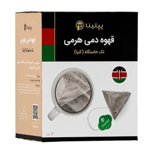 قهوه دمی هرمی کنیا پپتینا بسته 6 عددی