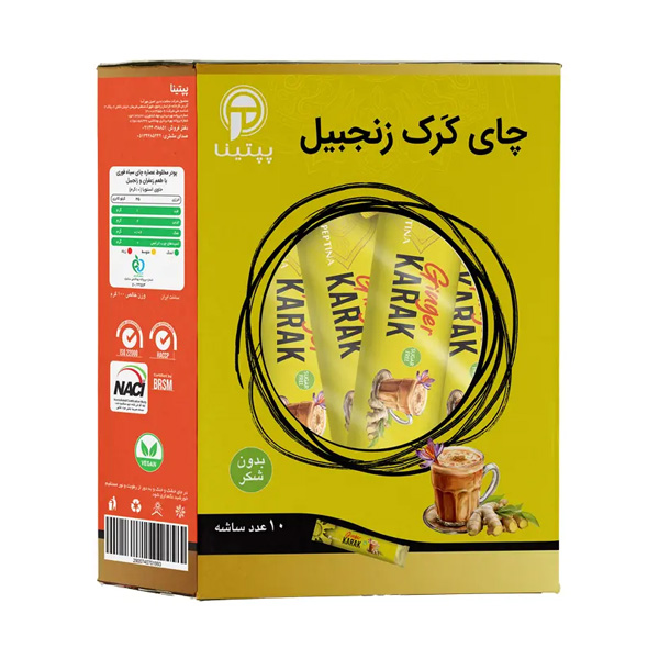 چای کرک زنجبیل بدون قند