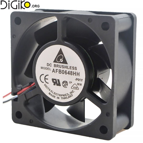 فن 6 در 6 در 2.5 12 ولت 150 میلی امپر بلبرینگی