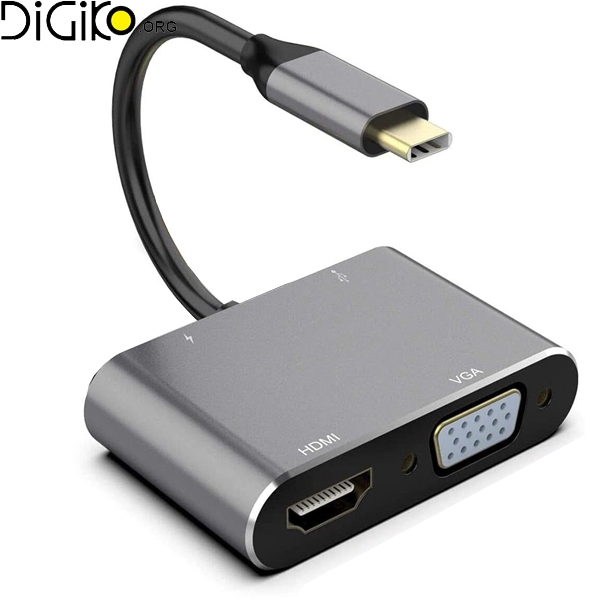 هاب داک تایپ سی 4در1 مینی تک