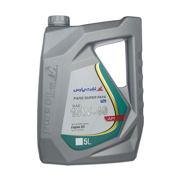 روغن موتور پارس سوپر پایا 10W40 مدل API SL حجم 5 لیتر (هزینه ارسال پس‌کرایه)
