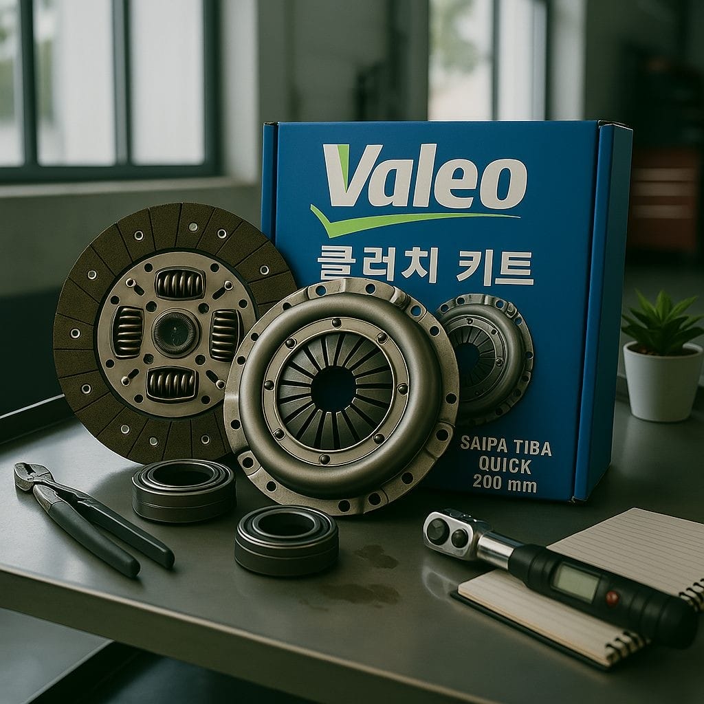 کیت کامل دیسک و صفحه کلاچ تیبا کوئیک قطر 200 والئو جعبه آبی