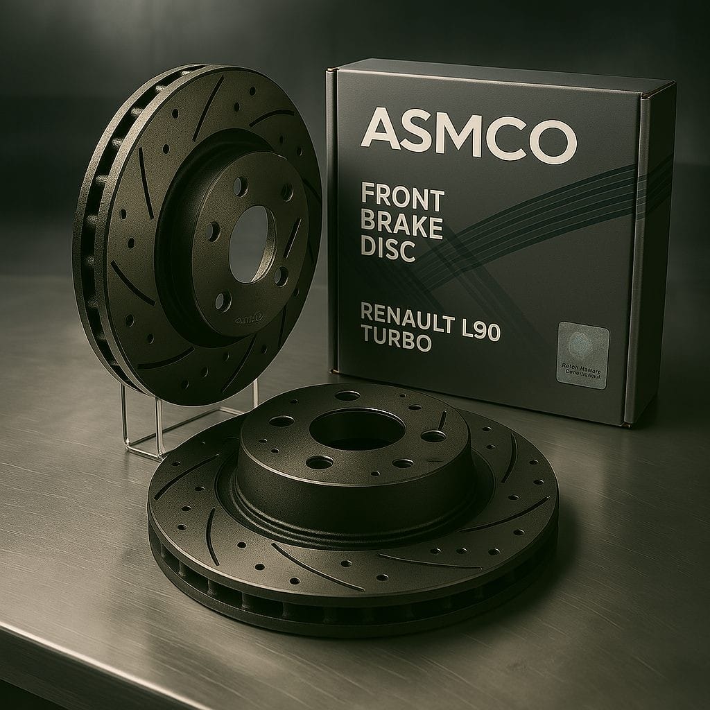 دیسک چرخ ترمز جلو رنو ال 90 سوراخدار آسمکو