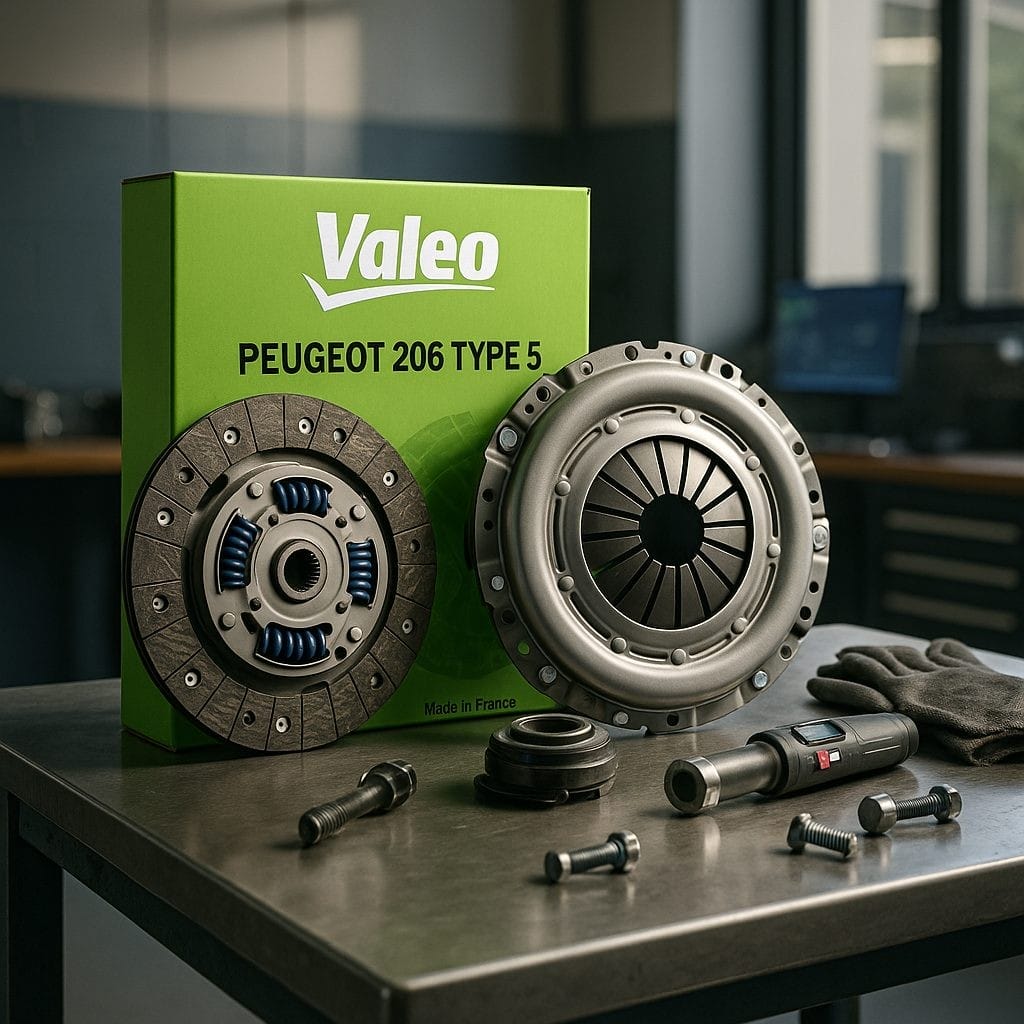 کیت کامل دیسک و صفحه کلاچ پژو 206 تیپ 5 رانا والئو جعبه سبز