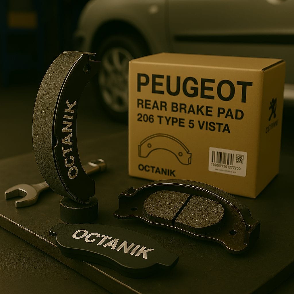 لنت ترمز عقب پژو 206 تیپ 5 اکتانیک