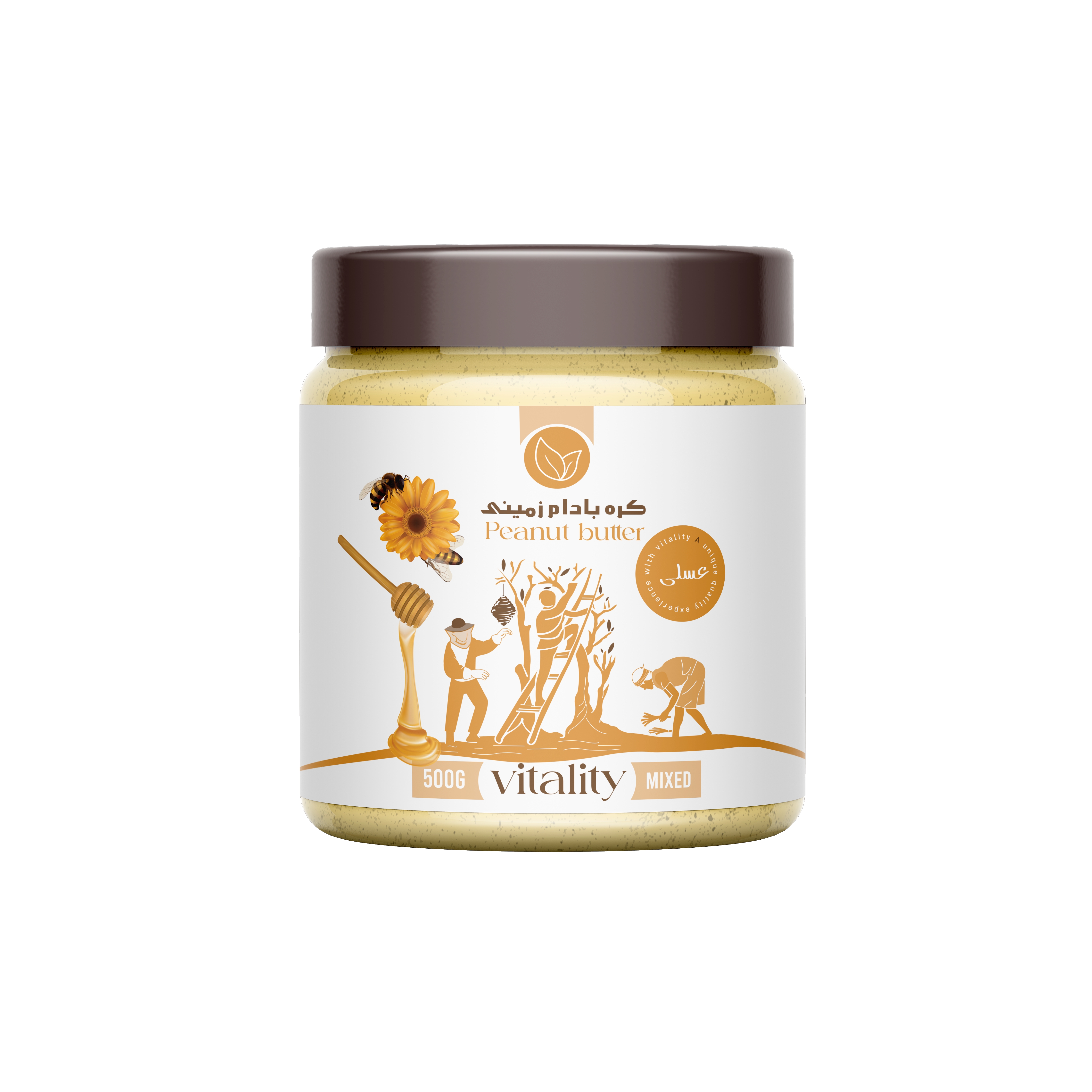 کره بادام زمینی عسلی