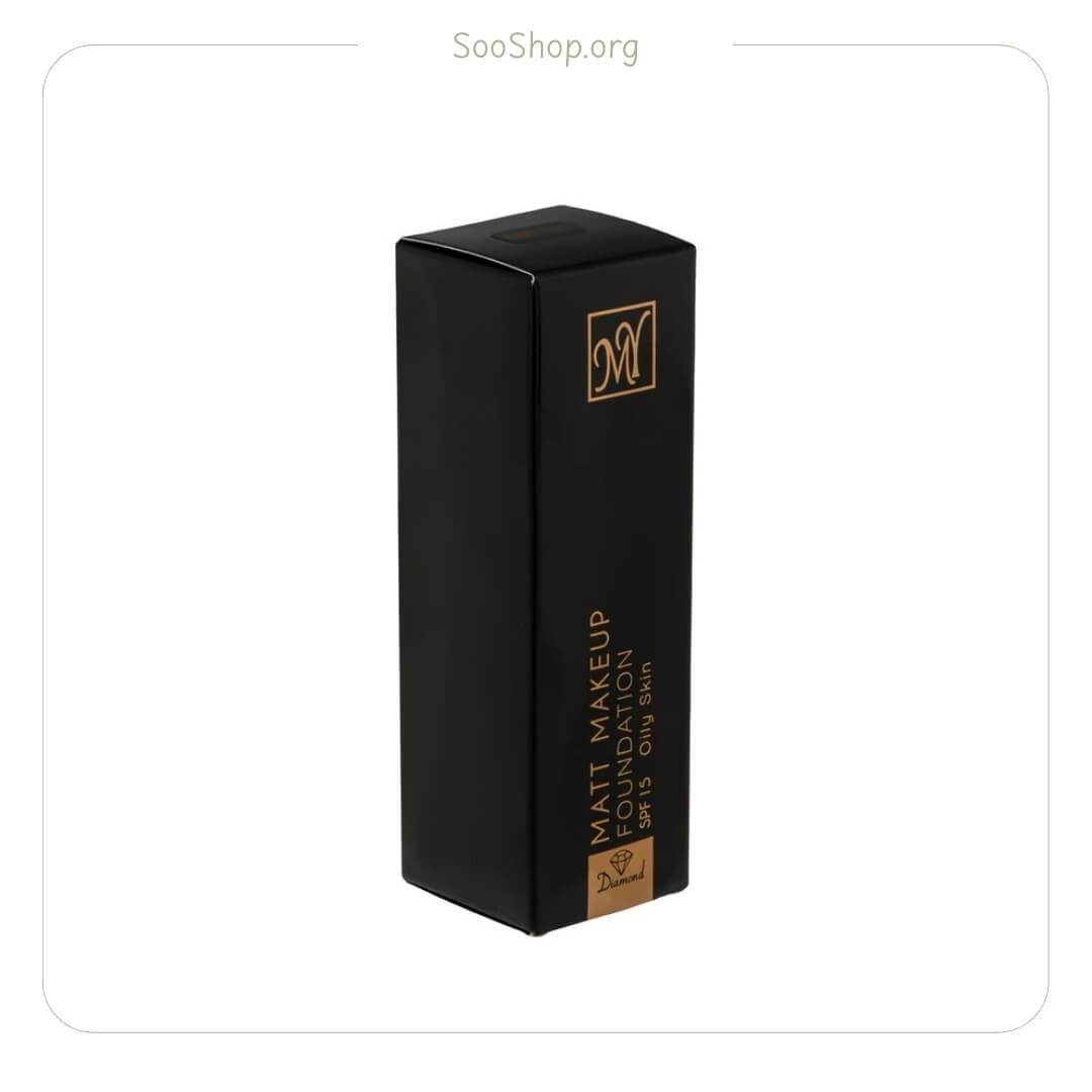 کرم پودر مات مای سری بلک دایموند شماره 02 (اصل) | My Black Diamond Matt Makeup Foundation 02