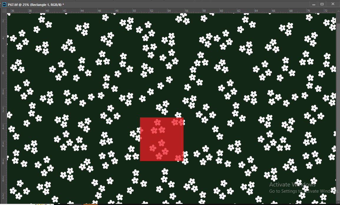 پارچه پترن طرح  بابونه برند رسام