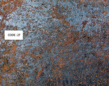 پارچه مبلی طرح پتینه آبی و قهوه ای برند درنیکا