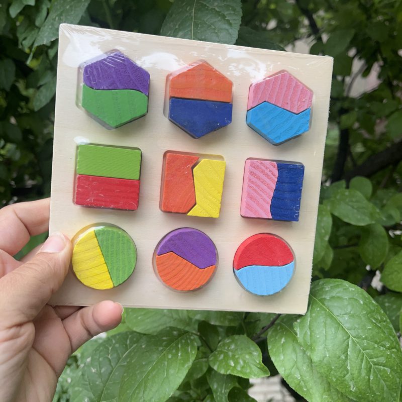 اسباب بازی جاگذاری اشکال چوبی  مناسب کودک +2 سال