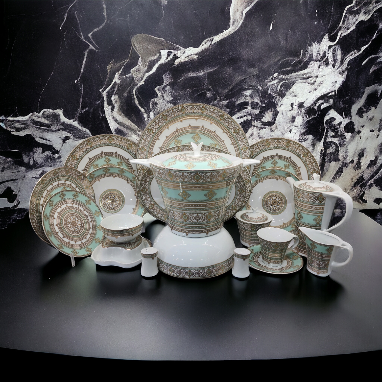 سرویس چینی لورین طرح گیسو مبلمونسرا مدل 290353