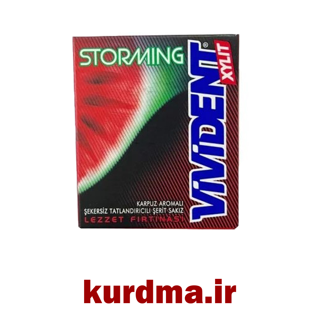 آدامس نواری بدون شکر با طعم هندوانه Vivident (عمده و خرده)