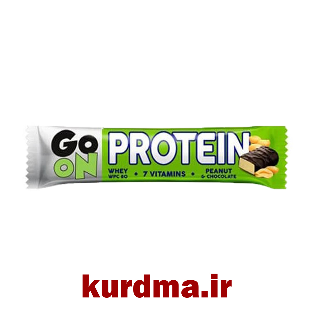 پروتئین بار با طعم بادامزمینی و شکلات GO ON PROTEIN (عمده و خرده)